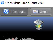open visual trace route  review