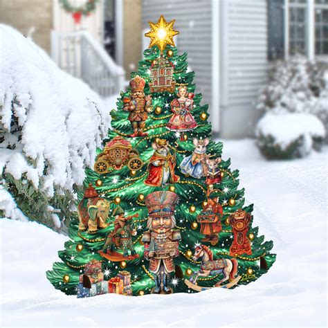 The Holiday Aisle® Nutcracker-Themed Christmas Tree Outdoor Indoor ...