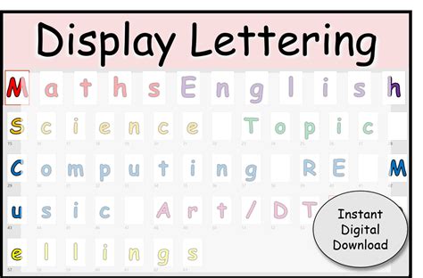 Display Lettering Headings Teaching Resources