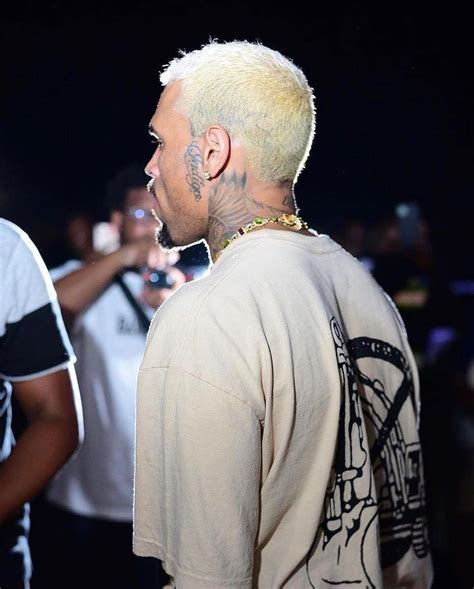 Chris Brown Blonde Hair