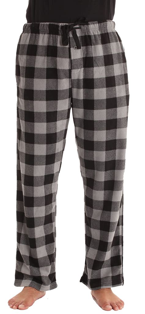 Followme Microfleece Mens Buffalo Plaid Pajama Pants With Pockets