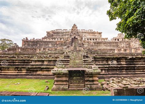 Ancient Buddhist Khmer Temple In Angkor Wat Cambodia Baphuon Prasat