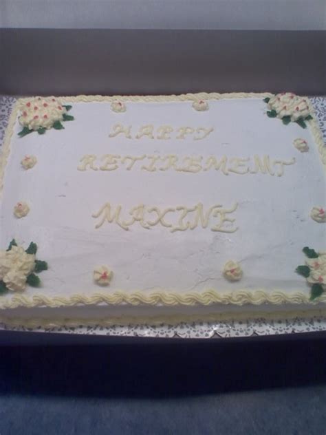 Retirement Sheet Cake - CakeCentral.com