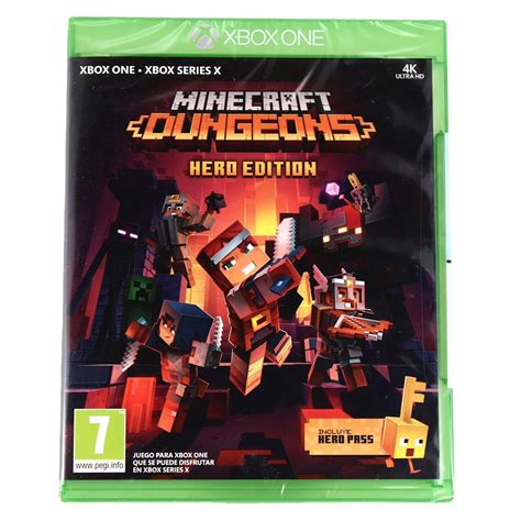 Microsoft Minecraft Dungeons Hero Edition Xbox One Series X Game Black