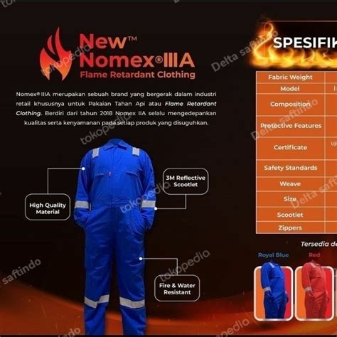 Baju Anti Api New Nomex Iii A Wearpack Safety Coverall Original