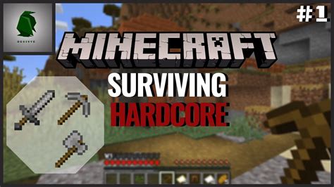 Minecraft Surviving Hardcore Ep1 The First Night YouTube