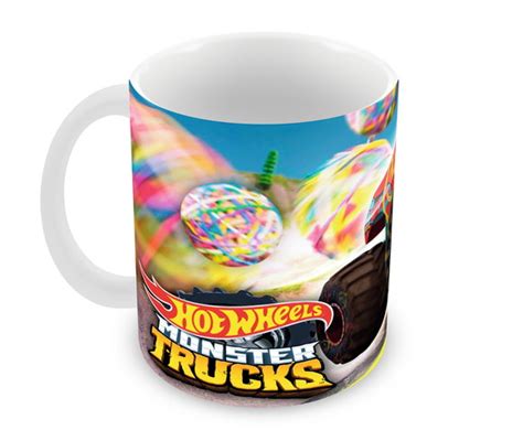 Caneca Polímero Hot Wheels Monster Trucks Personalizada Elo