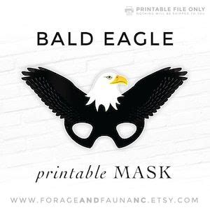 buy printable hawk mask halloween party printable falcon mask bird