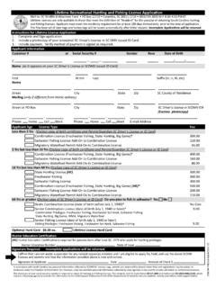 Lifetime Recreational Hunting And Fishing License Application