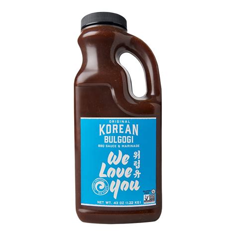 We Love You Original Korean Bbq Bulgogi Sauce Marinade