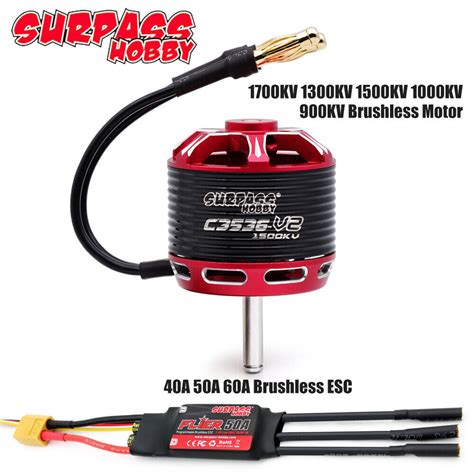 SURPASS HOBBY 900 1700KV Brushless Motor 40 60A ESC For RC Fixed Wing