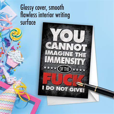 Fuck I Do Not Give Humor Birthday Greeting Card