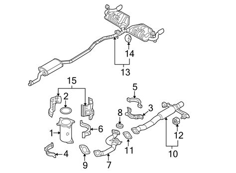 Ford Edge Catalytic Converter Liter Mkz Rear T Z E Bc Mid