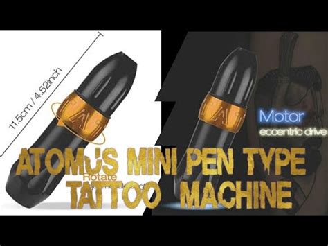 Unboxing Atomus Tattoo Short Pen Style Cartridge Machine Gun Rotary