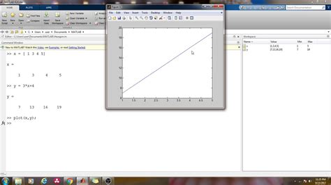 How To Plot Straight Line In Matlab Youtube