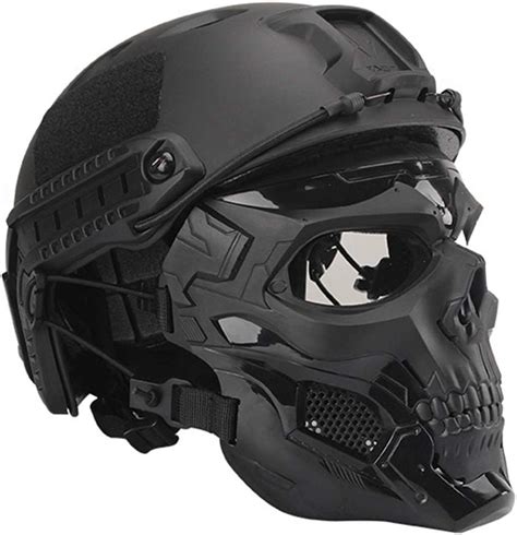 WTZWY Fast BJ Tactical Helm mit Totenkopf Vollmaske Schutzausrüstung