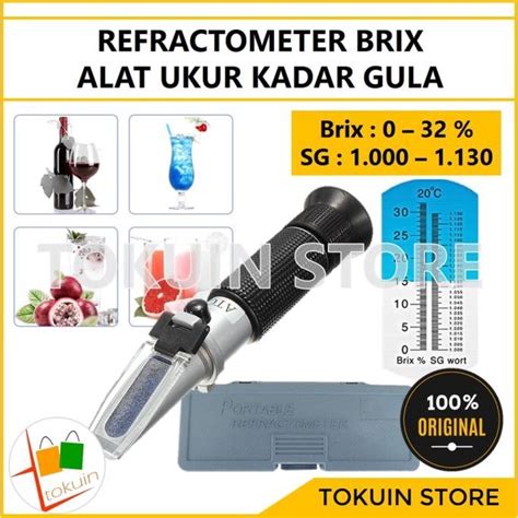 Jual Refractometer Brix Meter Refraktometer Brix Kadar Gula Sugar Buah