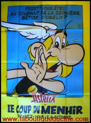 ASTERIX ET LE COUP DU MENHIR Affiche Cinéma Originale 160x120 Movie