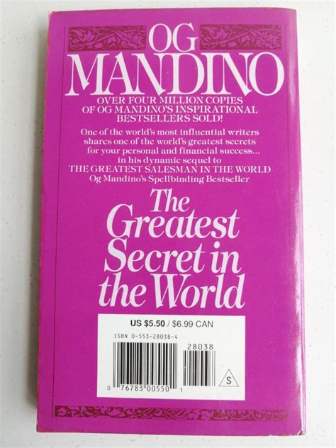 OG Mandino - Greatest Secret in the World. Self-help Development Books ...