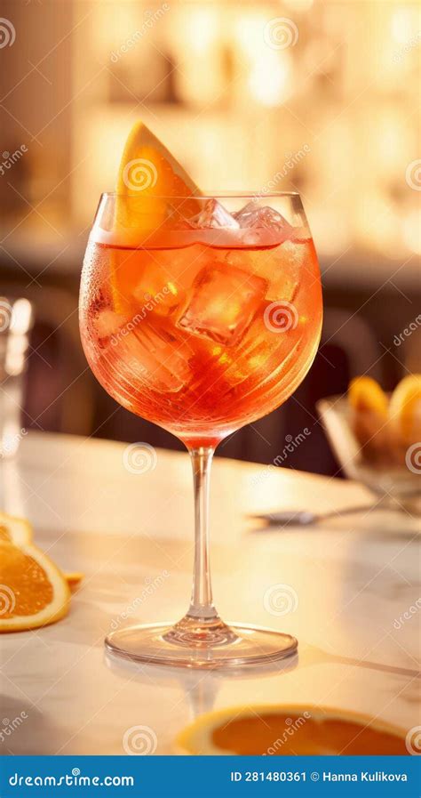 Copo De Cocktail De Spritz De Aperol Ilustra O Stock Ilustra O De