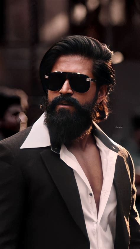 Yash kgf beard look yash kgf beard look glasses hd phone wallpaper ...