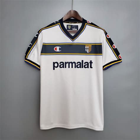 Camisa Parma Retrô 2002 Parmalat Masculina Branca ID Sports