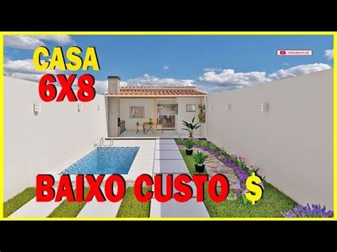 CASA EDICULA PEQUENA SIMPLES 1 QUARTO 6X8 48M² TERRENO 6X20