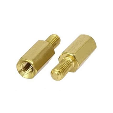 M5 X 10mm Male Female Brass Hex Threaded Pillar Standoff Spacer 4