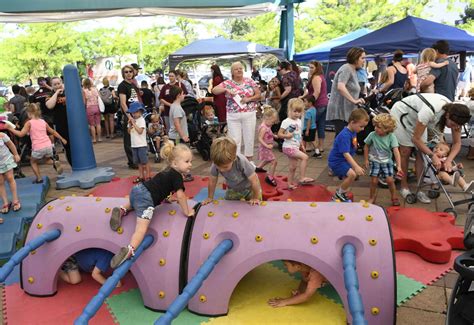 Parents Children Play At Caras Park In Missoula For Kidsfest Local