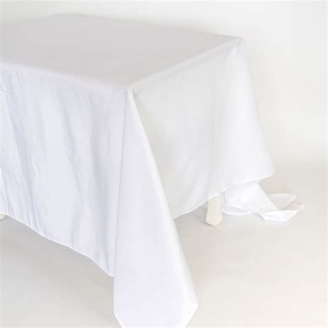 Polyester Tablecloth White Elderberry Event Hire