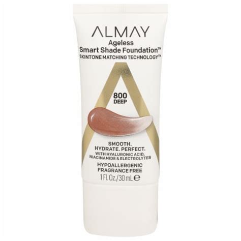 Almay Ageless Smart Shade Foundation Hypoallergenic Fragrance Free 800