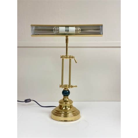 Vintage Brass Adjustable Traditional Piano Banker Desk Lamp Chairish