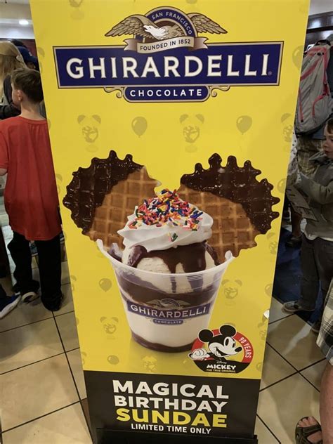 New Mickey Hot Fudge Sundae At Ghiradelli Disney Springs Mickey The Main Street Mouse