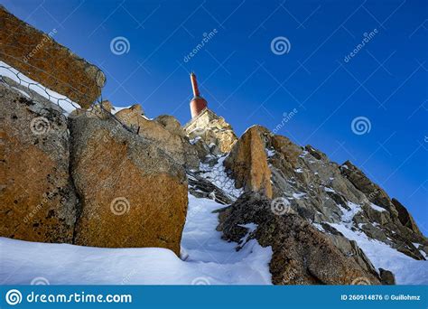 Aiguille Du Midi In Chamonix Alps Editorial Photo Image Of