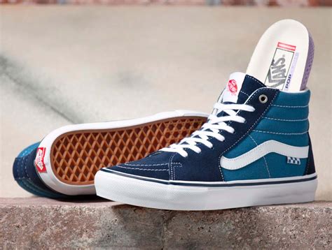 Zapatilla Vans Skate Sk8 Hi Hombre Azul Blockstore Cl