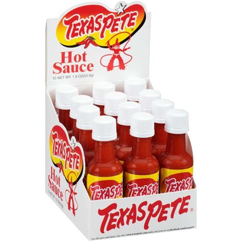 Texas Pete Texas Pete Hot Sauce Counter Display Oz Bottles Pk Zoro