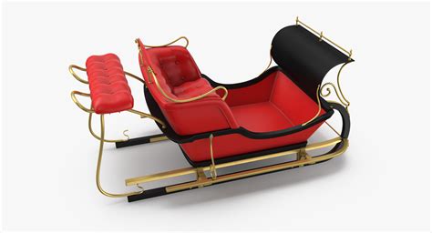 Santa sleigh 3D model - TurboSquid 1235424