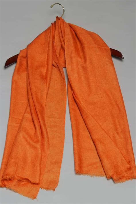Pashmina Stole Orange Stoles Online Carpet Cellar