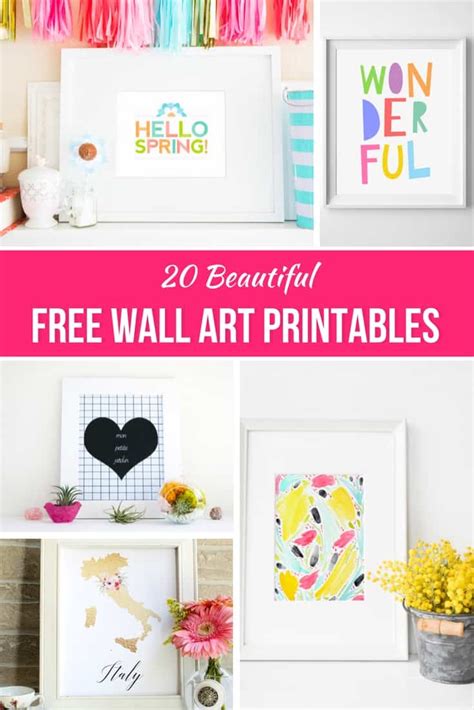 20 Beautiful Free Wall Art Printables Conservamom