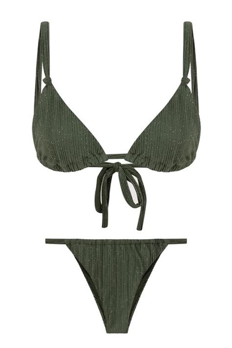 Simli Haki Pilili D M Detayl Gen Bikini Tak M