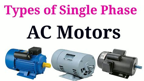 Types Of Single Phase Ac Motor In Tamil Youtube