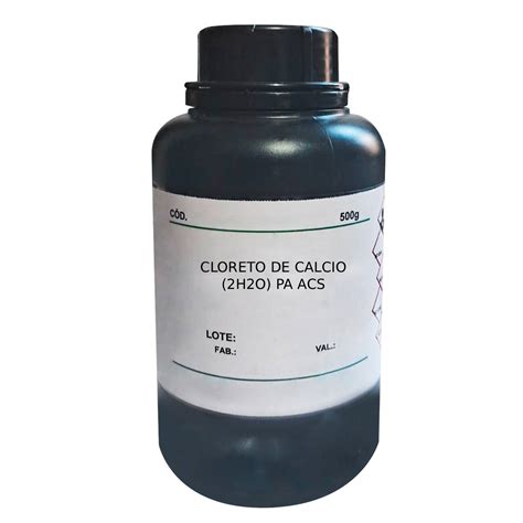 Cloreto De Calcio Comprar - Cloreto De Cálcio (2H2O) PA ACS 500g - Loja do Laboratório