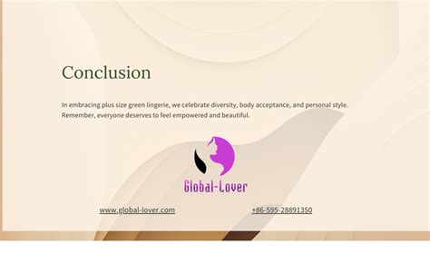 Ppt Plus Size Green Lingerie Embracing Style And Comfort For All Body Types Powerpoint