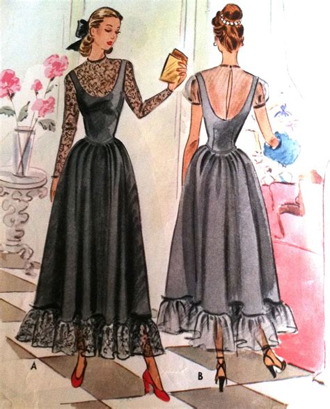 S Vintage Mccall Evening Dress Sewing Pattern