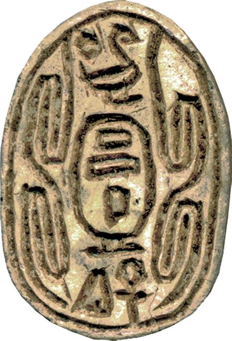 Scarab With Cartouche Of King Sheshi 4217 The Walters Art Museum