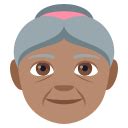 Old Woman Emoji With Medium Skin Tone Meaning And Pictures