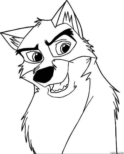 Talking Wolf Coloring Page Turkau