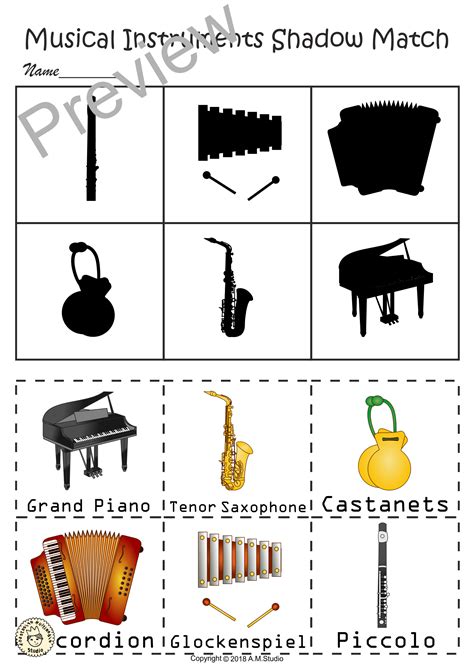 Pin On Musical Instrument Activities