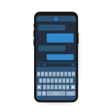 Chat Interface Application With Dialogue Window Clean Mobile UI Design