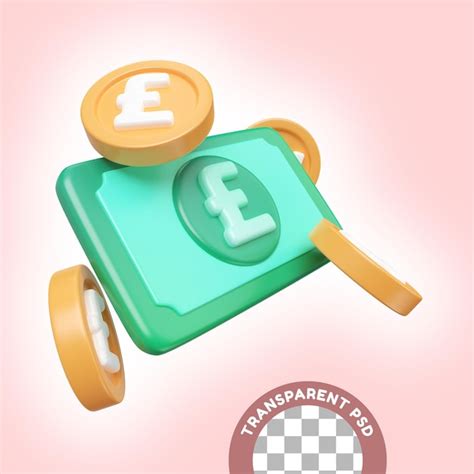 Premium Psd Pound Money 3d Illustration Icon